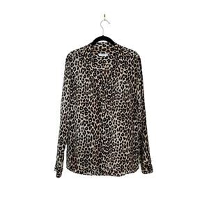 Equipment Femme Adalyn Underground Leopard Blouse in Natural Size M